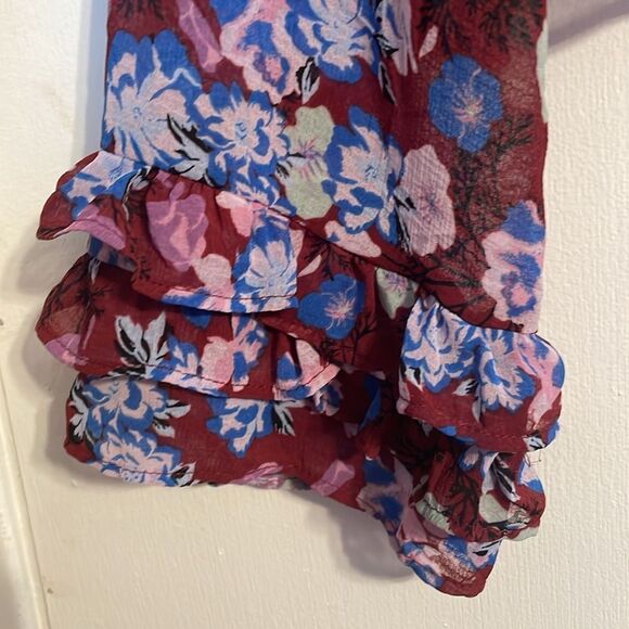 Free People Maybel Floral Blouse M - Picture 10 of 11